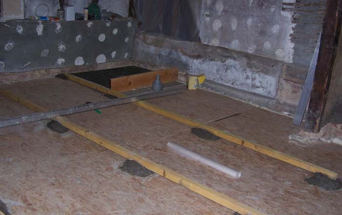 chape béton